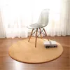 Carpets Nordic Modern Style Carpet Round Coral Fleece Rug Bedroom Bedside Mat Living Room Coffee Table Blanket Decoration