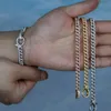 Charm Armbanden ontwerp dunne cz cuban link chain verharde zirconia karabijn iced out bling armband voor vrouwen 221114