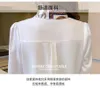 Women's Blouses 2022 Spring Design V-neck White Turquoise Korean Tops Long Sleeve Tie Professional Shirt Women's Elegant Blouse