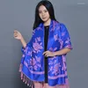 Halsdukar halsduk kvinnor varma sjalar wraps damer stal femme varp vinter lyxig bomullslinne poncho cape m￤rke all-match