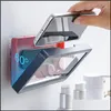 Set di accessori per il bagno Custodia per telefono fissata al muro Punch Scatola impermeabile per bagno Comodo supporto per cassaforte Cucina Balcone Stoccaggio domestico 1372 V2 Dhozv