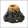 Decoraties Decoraties 1 stks Aquarium Vulkaan Vorm Lucht Bubble Stone Zuurstofpomp Vistank Ornament Aquatic Supplies Pet Decor1 Drop Dhmed