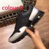 platform gym Casual shoes women Travel leather lace-up Trainers sneaker cowhide Letters men Thick bottom SHoes woman designer shoe lady sneakers size 35-42-45 With box