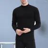 Heren slaapkleding thermische mannen ondergoed winterbasis pak hoge kraag lange pakken verdikte pluche warme pullover lange johns bodems nachtkleding