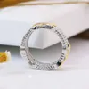 Wedding Rings Creative Size6-10 Dames Two Tone Finger Ring Sieraden