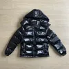 Trapstar London JacketPuffer kurtka puchowa błyszczące czarne parki mężczyźni kobiety Irongate odpinany haftowany płaszcz z kapturem