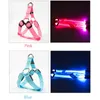 Colliers pour chiens, fournitures pour animaux de compagnie, harnais de sécurité en Nylon LED, produit réglable, lumière clignotante, laisse, corde, ceinture, gilet pour chiens