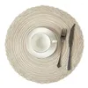 Настольные коврики Jeyl Indoor Outdoor Round Woven Placemat набор из 6 идеально подходит для осенних вечеринок BBQS Рождество и повседневное использование