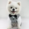 Hundkläder gentleman kläder bröllop kostym jacka formell skjorta för små hundar jumpsuit pet outfit halloween juldräkt