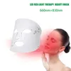 Hudf￶ryngring hemanv￤nd flexibel silikon tr￥dl￶st ansiktslyft led ansiktsmasker r￶tt ljus pdt sk￶nhet 4 f￤rger ledmask