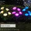 Cordes Solaire Lumières Extérieures Guirlande 5 Tête LED Rose Lumière Saint Valentin Cadeaux De Mariage Événement Fête Décoration Éclairage De Vacances