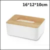 Tissue Boxes Napkins Japanese Tissue Box Wooden Er Toilet Paper Solid Wood Napkin Holder Case Simple Stylish Home Car Dispenser 22 Dhenh