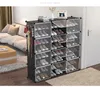 Clothing Storage Transparent Plastic Shoe Box Moisture-proof And Dust-proof Sneaker Clamshell Combination Cabinet