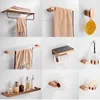 Badaccessoire set Rose Gold Badkamer Hardware 304 Roestvrijstalen handdoek Rack Papier Holder Bar Accessoires