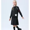 Set di abbigliamento Bambini Ragazzi Ragazze Toppa in ciniglia Autunno Inverno Set da 2 pezzi Vestiti coordinati per la famiglia in poliestere