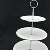 Bakeware Tools Cake Holder Multi-Style 2/ 3 /4 Tier Plate Stand Handle Fitting Metal Wedding Party Without The Decorating