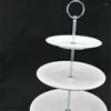 Bakeware Tools Cake Holder Multi-Style 2/3/4 Tier Plate Stand handtag Montering Metal Wedding Party utan dekorationen