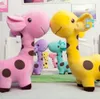 Poupées en peluche 18cm 25cm mignon girafe jouet pendentif doux cerf en peluche animaux de bande dessinée poupée bébé enfants jouets noël anniversaire cadeaux colorés 221113