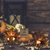 Candle Holders 6pcs/set Classic Metal Standing Turkey Tea Light Holder Thanksgiving Tabletop Decorative Candlestick Retro