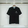 Camiseta de diseñador Hombres mujeres camisetas de lujo patrón de triángulo clásico Camiseta de manga corta senior Algodón puro El nuevo tamaño de Asia S-3XL