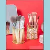 Boîtes de rangement Bacs Ins Modèle de marbre Porte-stylo Cosmétique Bijoux Boîte de rangement Pinceau de maquillage Rouge à lèvres Pot en céramique Accueil Table Organiz Dhmby