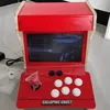 Pandora Box Mini Arcade Machine 2 Spelare 10 tum Dual Screen Double Fighting Game Console Inbyggd 10000 spel