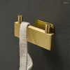 Аксессуар для ванны набор аппаратного алюминиевого матового золотого полотенец