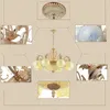 Lustres Or Antique Applique En Verre Pour Chambre Salon Plafonniers 220v 110v E27