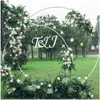 Parti Dekorasyonu 2m Ferforje Düğün Kemeri Yuvarlak Zemin Stand Doğum Günü Diy sahne çemberi Açık Arche Mariage Dekor