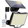Solväggsljus utomhus 106 LED Super Bright Motion Sensor Strong Power LED Garden Wall Lamp IP65 Waterproof 3 Arbetslägen
