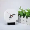 تسامي MDF إطار صور خشبي فارغ نمط قابل للطباعة مع ساعة DIY DIY Woodblock Print Hishafricts FY5479