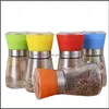 Mills Manual Mills Grinders Sharp Core Grinding Beans Kitchen Tool Glass Abrader 향료 향신료 병 Pepper Bottle New 도착 Dhqrj