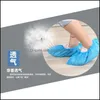 Other Household Sundries 100Pcs Pack Disposable Shoes Er Dustproof Nonwoven Elastic Bands Home Foot Nonslip Thicken Ers 2081 V2 Drop Dh7Wu