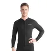 Tenues de yoga 1.5mm plongée séparée surf costume hommes à manches longues haut thermique maillot de bain survêtement yoga costume plongée