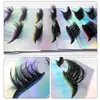 Curly Long False Eyelashes With Glitter Eye Shadow Fake Eyelashes Eyeshadow Combination Self-adhesive Imitation Mink Lashes