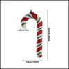 Décorations de Noël Décorations de Noël Big Candy Cane Canes Arbre pour la fête à la maison Année Noël Ornements suspendus 220914 Drop Deliver Dhoyw