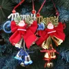 Kerstdecoraties 12 cm grote ornamenten Bells 2022 Merry Decoratie voor Home Party Kerstmishangende hangers Navidad Kids Geschenken