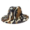 Basker gr￥ fedoras camo fedora hatt m￤n panama topp cap unisex milit￤r f￤rg stor grim parti