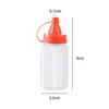 4 -stks plastic saus knijp fles mini -kruidendoos saladedressing containers gereedschap voor buiten camping bbq accessoire