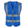Reflective vest 100% polyester Custom hot selling high visibility vest reflective safety vest