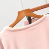 Kadınların Sweetwear Seksi Pijama Kadın Kış Flanel Pijama Seti Polar Pijamalar Pijama Pijamalar Homewear Kalın Sıcak Velvet Kadın Takım Sweatshirt Bayanlar Pijama