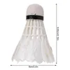 3Pcs Professional Badminton Shuttlecocks White Advanced Goose Feather Badminton Foam ball head Good Elasticity Shuttlecock