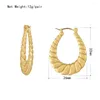 Hoop Earrings Trendy Simple Plain Gold Color Small Big Circle Hoops Huggie Chunky Statement Punk Metal Jewelry