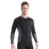 Tenues de yoga 1.5mm plongée séparée surf costume hommes à manches longues haut thermique maillot de bain survêtement yoga costume plongée