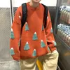 남자 스웨터 2022 겨울 남성 둥근 목 길이 소매 양모 양모 스웨터 패션 따뜻한 니트 느슨