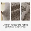 Крышка стулья Столовая растяжение жаккардовая кухня Parsons Parsons Pashable Spandex Slipcovers Protector для церемонии El Banquet