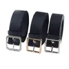 Belts 2022 PU Leather Belt For Women Square Round Buckle Pin Jeans Black Ladies Vintage Waistband Fashion Waist Strap