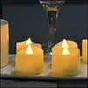 Candele 12 pezzi Realistici e luminosi sfarfallio BB Batteria Operata Luce da tè a LED senza fiamma per celebrazione del festival stagionale 5035 Q2 DHERY