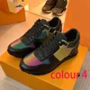 Plattform gym casual skor kvinnor reser läder snörning tränare sneaker cowhide bokstäver män tjocka botten skor kvinna designer sko dam sneakers storlek 35-42-45 med låda