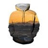 Men's Hoodies Jumeast 3d Printed Beach Cloud Drip Chinese Tibet Scenery Hooded Sweatshirts Flipper Zero Hacker Boxing Day Men Clothing